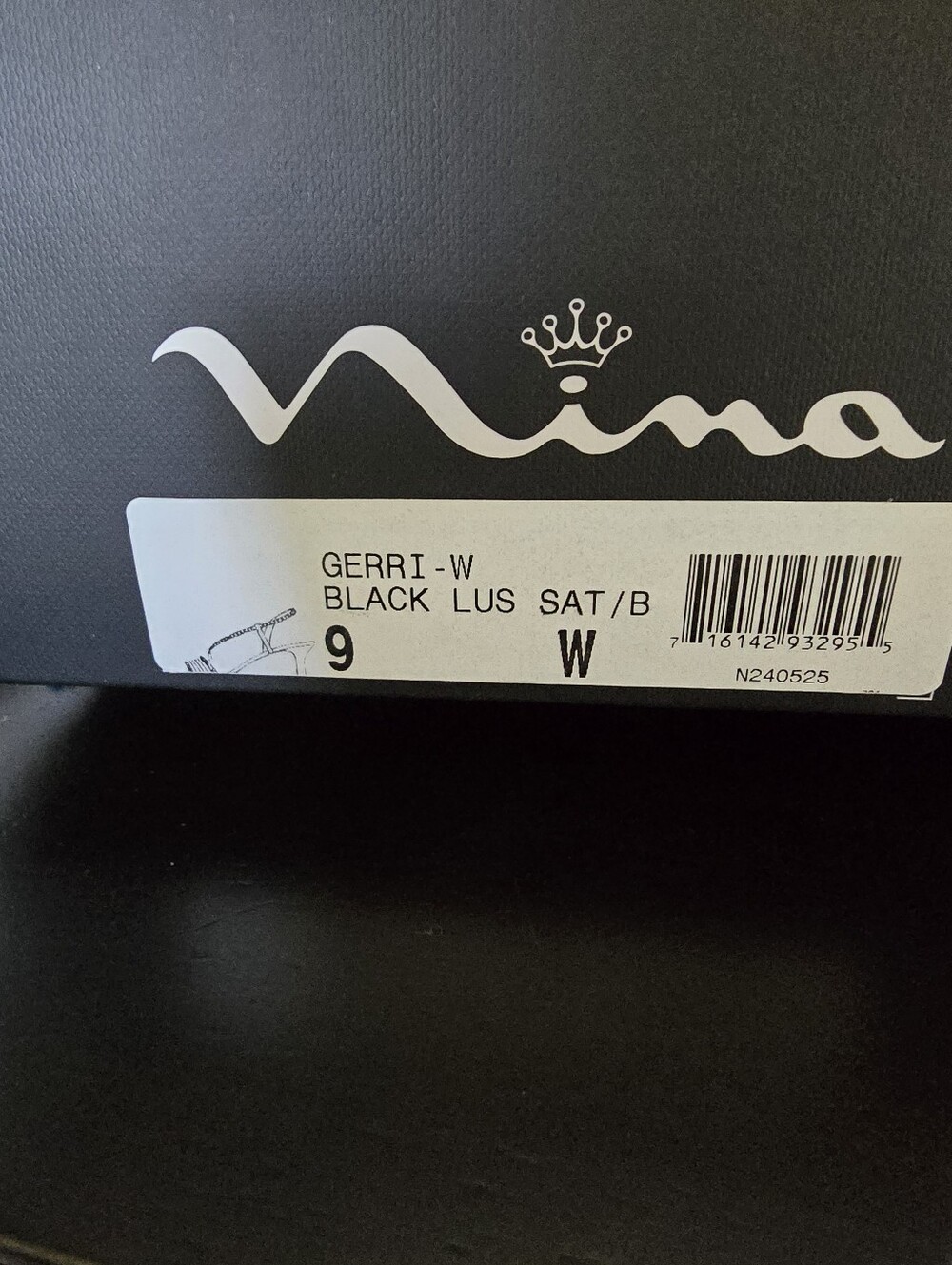 Nina Black Strappy Kitten Heel Sandals - Picture 3 of 4